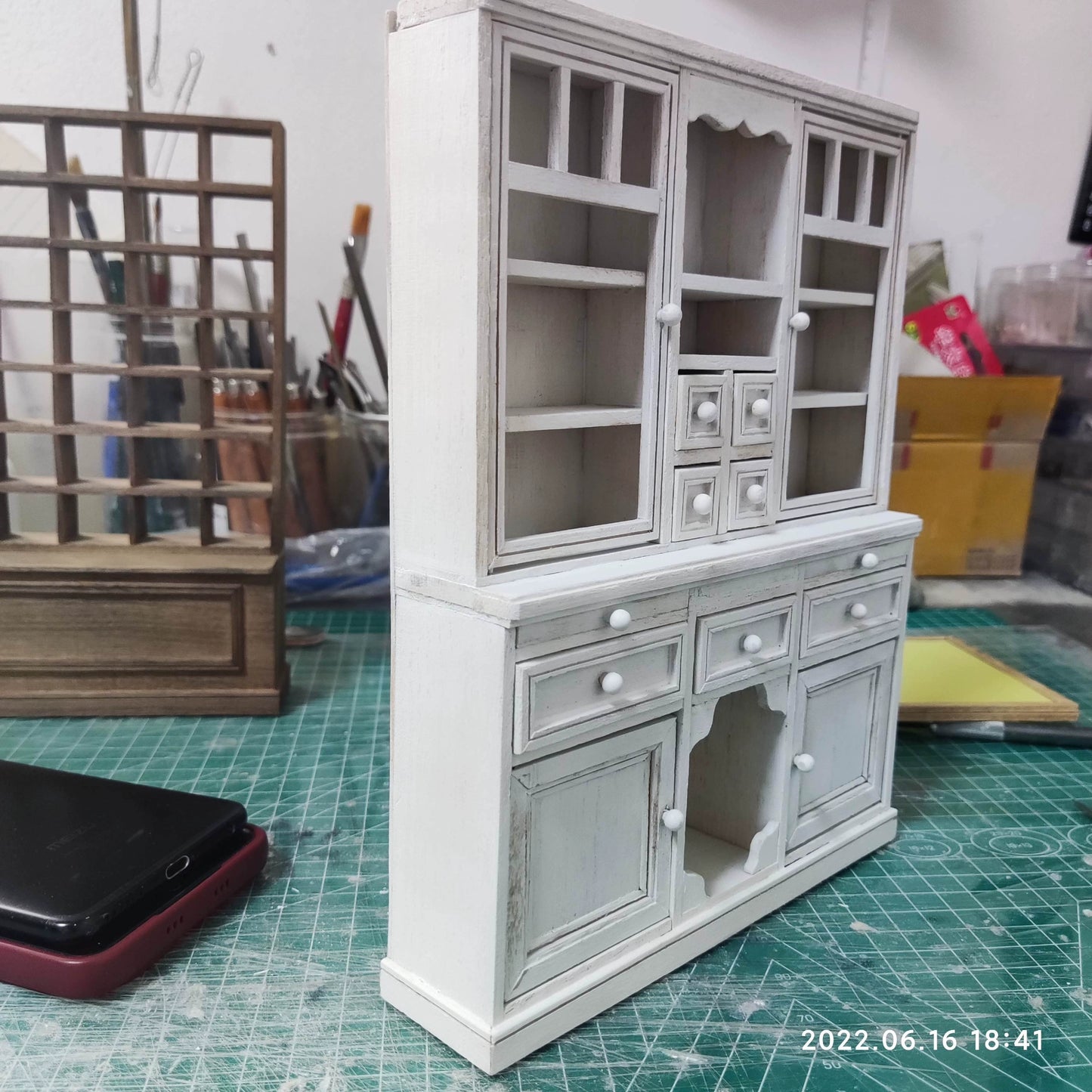 Mueble de madera en miniatura para casa de muñecas BJD Blythe a escala 1:6
