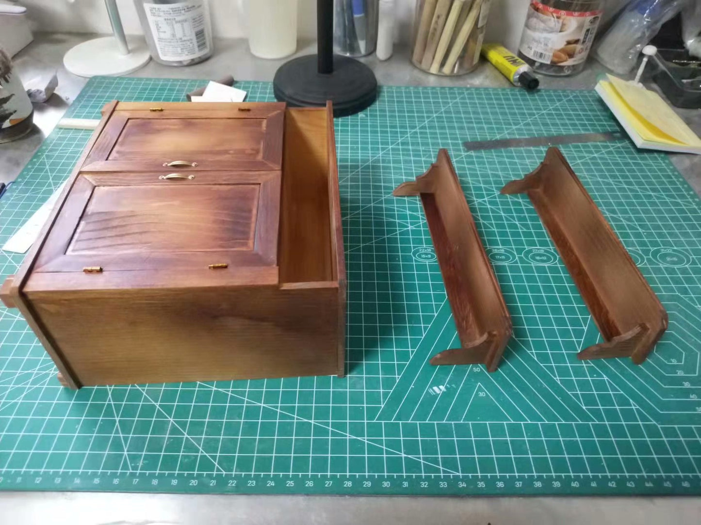 Mueble de madera en miniatura para casa de muñecas BJD, Blythe, Holala, Ob11, escala 1:6