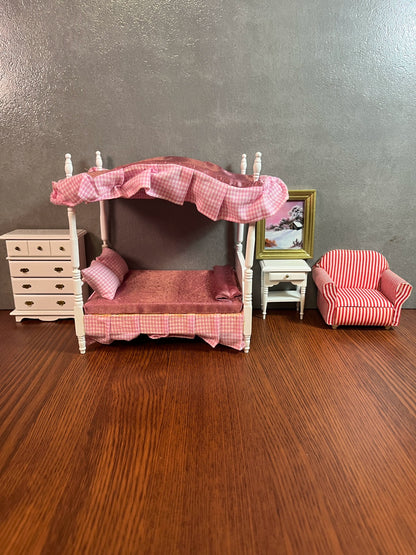 Conjunto de muebles de casa de muñecas en miniatura a escala 1:12 para figuras de acción BJD GSC OB11 y exhibición de modelos