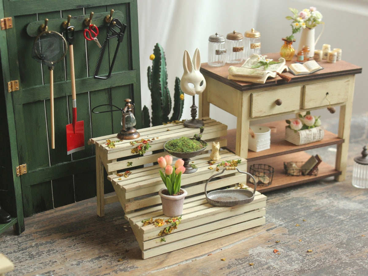 Kit de matériaux pour support de fleurs à trois couches caduques