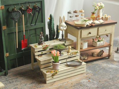 Kit de materiales para soporte de flores de tres capas de hoja caduca