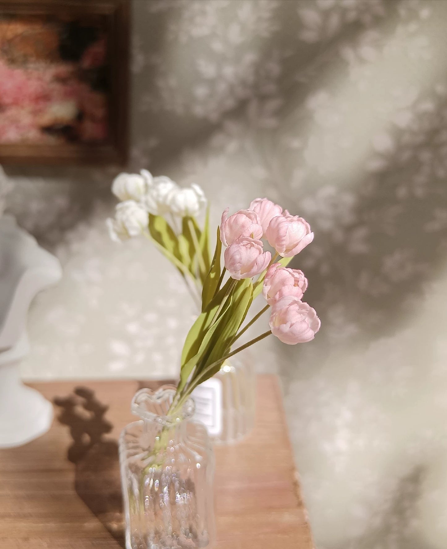1:6 Scale Miniature Clay Tulip Flower BJD Doll Accessory Blythe Doll Decoration