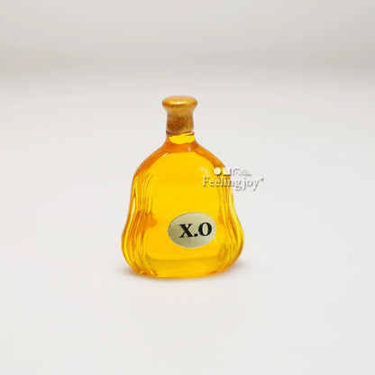 Accessoires miniatures pour maison de poupée, échelle 1:6 et 1:12, fausse bouteille de vin, pièce unique, meuble miniature