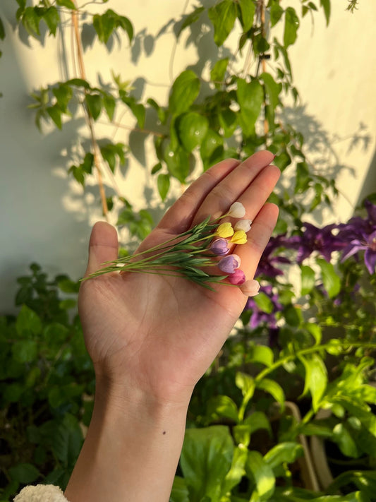 1:6 Scale Miniature Tulips For Blythe Dollhouse Decor