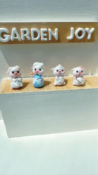 Miniature 1:12 échelle Clay Pig Series Dollhouse Cake Shop Scene Miniature Food Play