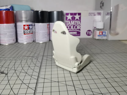 Asiento de coche de carreras RC a escala 1:10, modelo de alta precisión, personalizable, accesorio de escena para coche en miniatura.