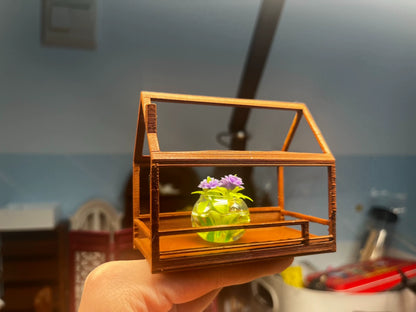Cage de salle de fleurs miniature pour maison de poupée à l'échelle 1:6