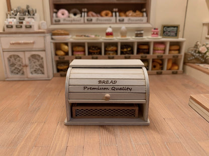 1:12 Scale Miniature Dollhouse Wooden Bread Basket Dessert Tray Vintage Handmade Miniature Furniture