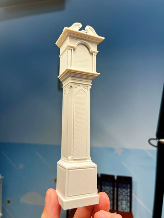 Horloge grand-père blanche pour maison de poupée Barbie BJD, échelle 1:12 à 1:6, meubles miniatures