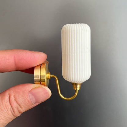 Lampe murale LED miniature pour maison de poupée, échelle 1:6, accessoire de mobilier pour poupée BJD Blythe GSC