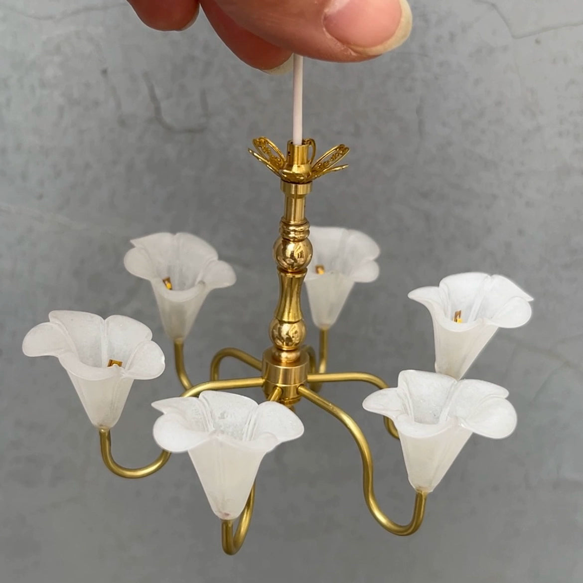 Lustre miniature à l'échelle 1:12 pour maison de poupée BJD, accessoires de meubles pour poupée Blythe