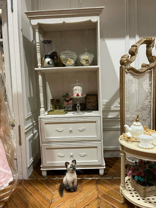 Mueble de madera en miniatura para casa de muñecas BJD Blythe a escala 1:6