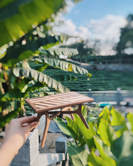Table à manger miniature en bois massif pour maison de poupée, échelle 1:6