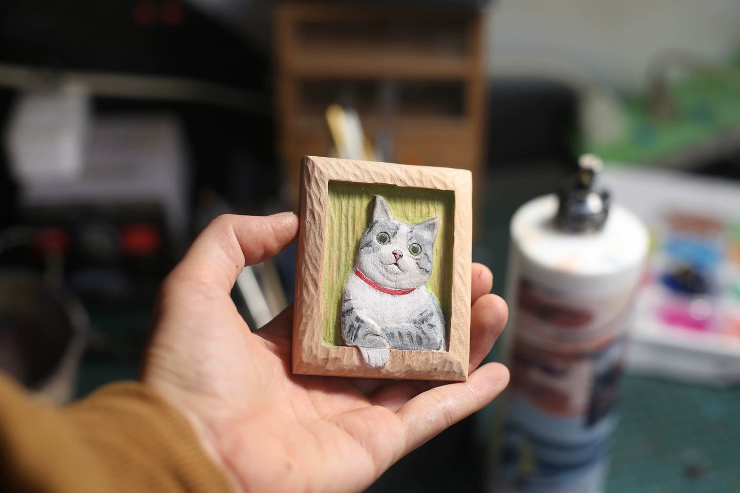1:6 Scale Miniature Decorative Painting For Dollhouse Can Also Be Used As Fridge Magnet