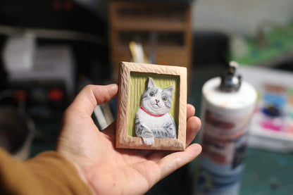 1:6 Scale Miniature Decorative Painting For Dollhouse Can Also Be Used As Fridge Magnet