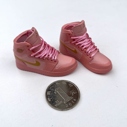 Accesorios para muñecas BJD a escala 1:6: Raqueta de tenis en miniatura y zapatillas para Blythe y figuras de acción.