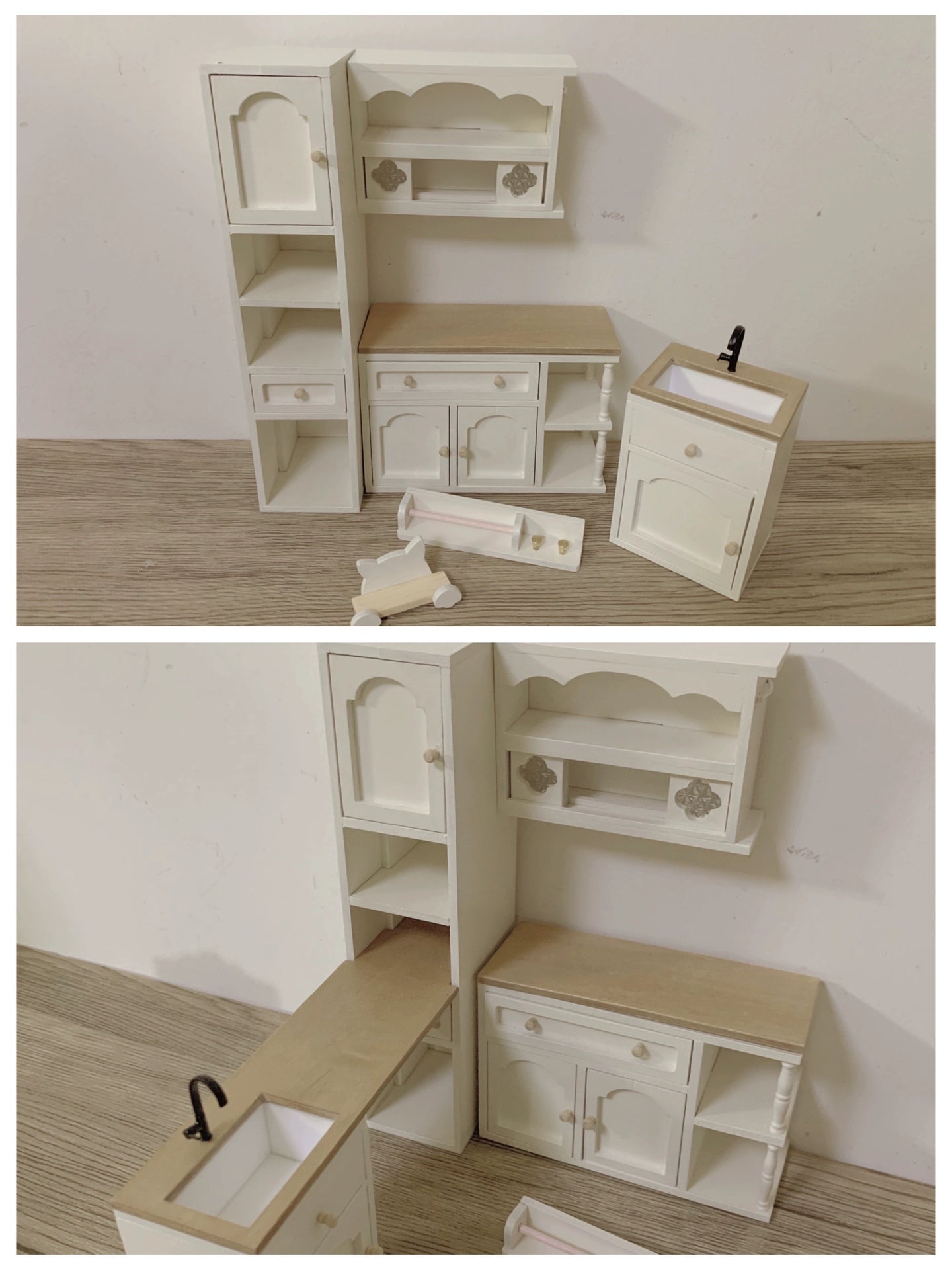 1:6 Scale Nordic Retro Miniature Furniture For Blythe Dolls OB11 Custom Handmade