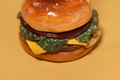 Boutique de hamburgers miniature à l'échelle 1:12, accessoire pour maison de poupée, scène de restaurant de restauration rapide