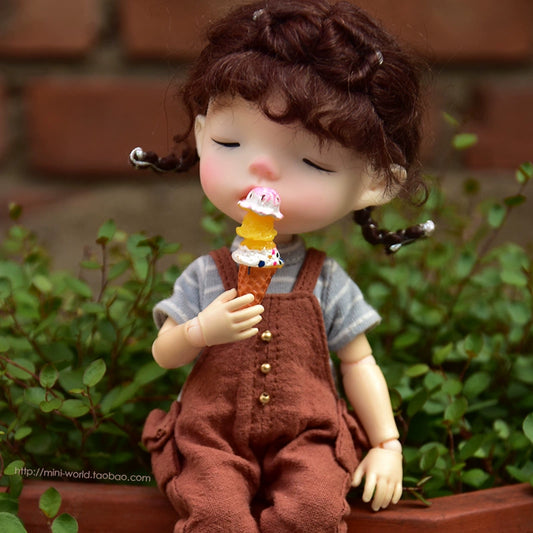 Accessoires pour glaces et nourriture pour poupées BJD Blythe, échelle 1:6