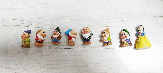1:12 Scale Snow White And Seven Dwarfs Miniature Dollhouse Decor