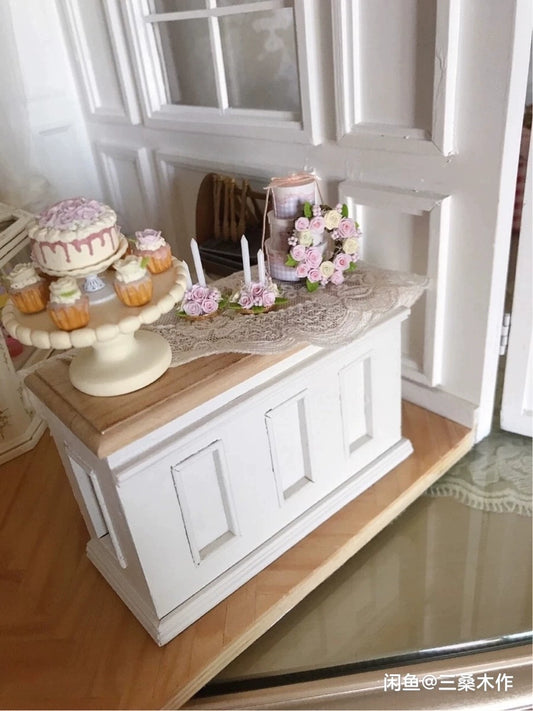 Meuble miniature en bois pour maison de poupée, échelle 1:6, pour poupées BJD et Blythe