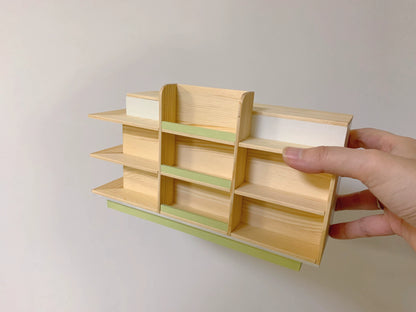 1:6 Scale Miniature Dollhouse Furniture Wooden Cabinet Display Shelf With Cash Register For Blythe Dolls