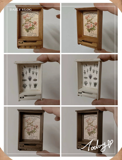 1:12 Scale Miniature Dollhouse Wooden Shelf For Blythe Doll Furniture