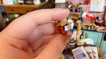 1:12 Scale Miniature Fruit Jars Set Miniature Dollhouse Accessories