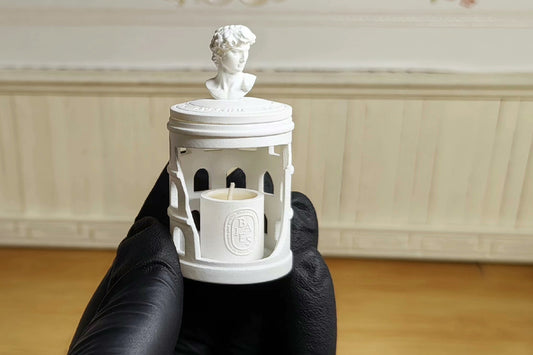1:12 Scale Miniature Colosseum David Statue Snow Mountain Aroma Diffuser Stone Candle Holder Creative Home Decor Miniature Display