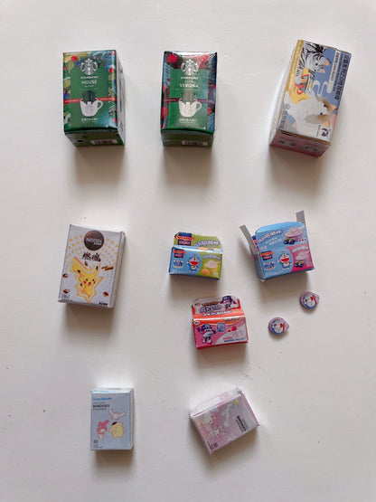 1:6 Scale Miniature Dollhouse Storage Box With Matte Film And Filler
