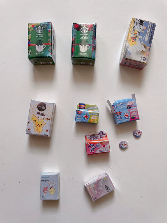 1:6 Scale Miniature Dollhouse Storage Box With Matte Film And Filler