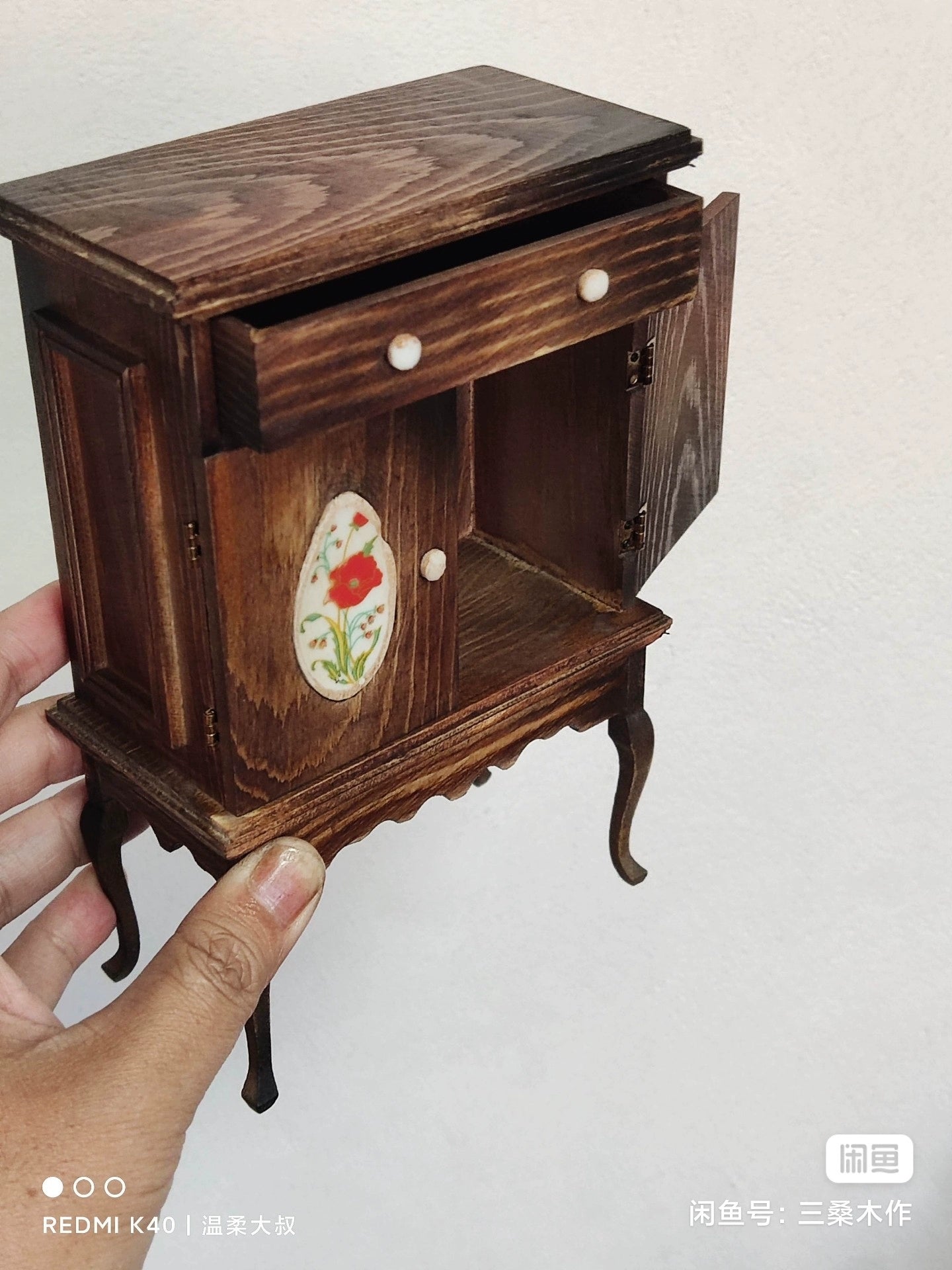 Mueble de madera en miniatura para casa de muñecas BJD Blythe a escala 1:6