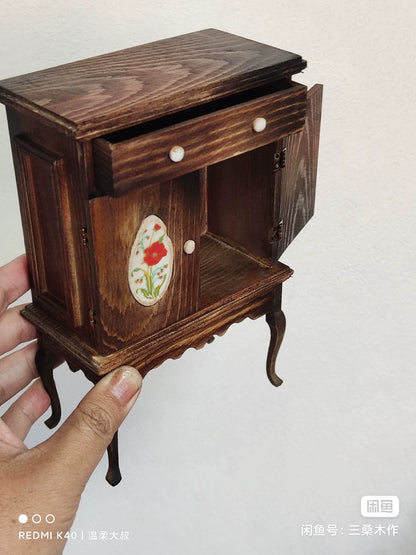 Mueble de madera en miniatura para casa de muñecas BJD Blythe a escala 1:6