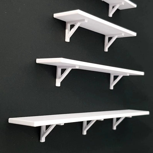 Estante de pared para casa de muñecas a escala 1:12, muebles en miniatura