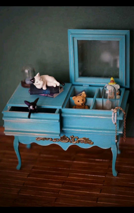 Meuble miniature pour vitrine de poupées à l'échelle 1:6