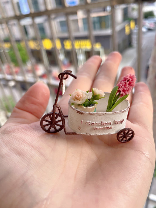 Muebles en miniatura para jardinería, utensilios de hierro, modelo blanco, casa de muñecas, escena de pastelería, muebles en miniatura, escala 1:12