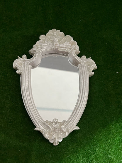 Accesorios para casa de muñecas en miniatura a escala 1:6, accesorios Blythe, espejo de tocador de estilo europeo, marco decorativo para fotos.