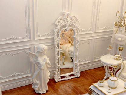 Miroir miniature sur pied pour poupée BJD, échelle 1:6, échelle 1:4, échelle 1:3, pour maison de poupée Blythe