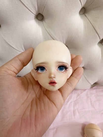 1:3 Scale BJD Doll Head Mermaid Theme White Skin Resin Casting For Ball Jointed Dolls Miniature Collectible