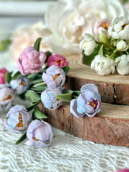 1:6 Scale Miniature Tulips For Blythe Dollhouse Decor