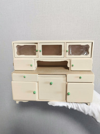 Aparador de madera en miniatura a escala 1:12, mueble para casa de muñecas, ideal para sala de estar.