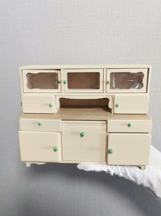 Aparador de madera en miniatura a escala 1:12, mueble para casa de muñecas, ideal para sala de estar.