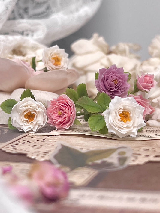 1:6 Scale Miniature Purple Rose Dollhouse Accessory For Blythe Dolls