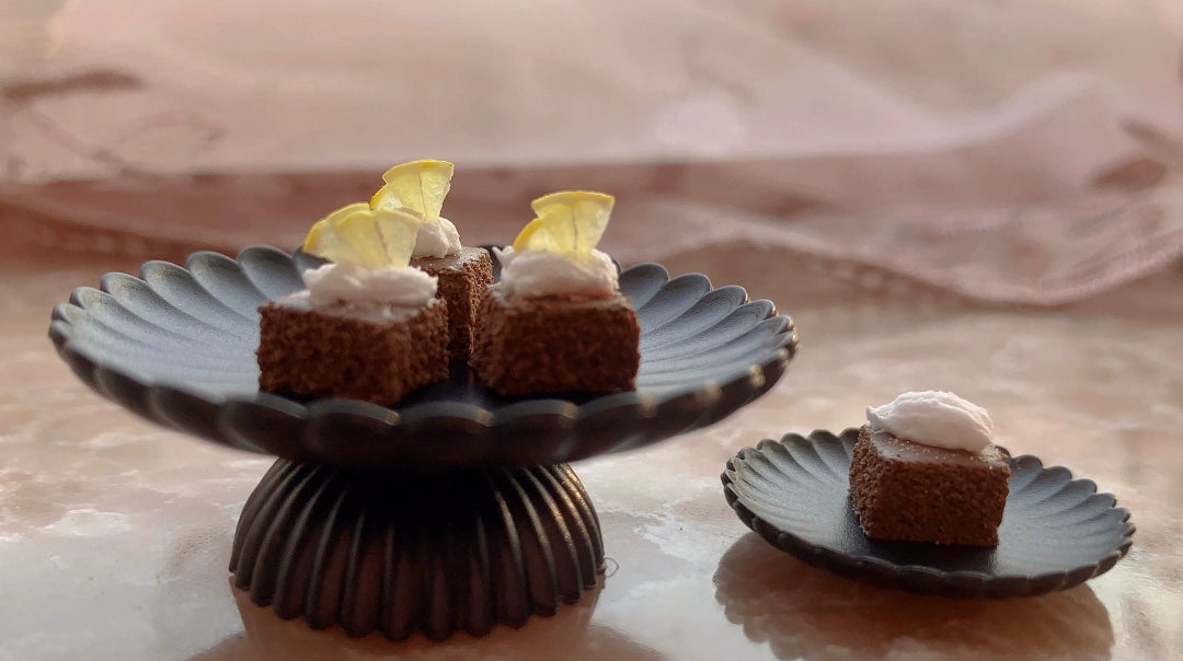 1:12 Scale Miniature Lemon Brownie Cake For BJD And Ob11 Dolls