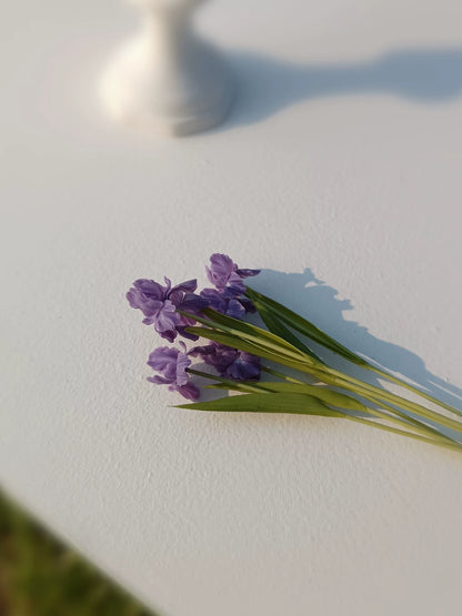 1:6 Scale Miniature Iris Clay Flowers BJD Blythe Dollhouse Decor Accessories
