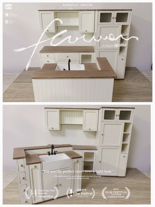 1:6 Scale 1:12 Scale Wooden Cabinet Miniature Dollhouse Furniture For Living Room Play Room