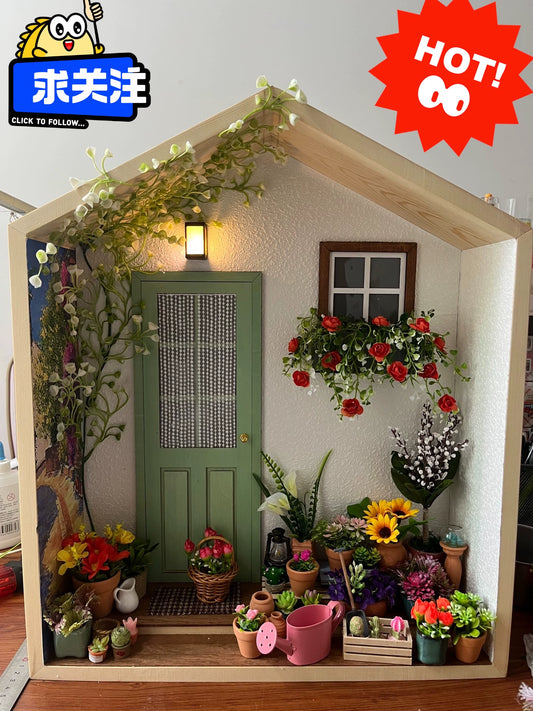 1:6 Scale Front Garden Miniature Dollhouse