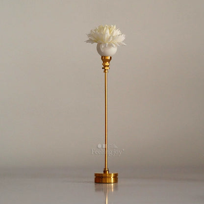 1:12 Scale Miniature Dollhouse Furniture BJD OB11 Toy Accessories Feeling Floor Lamp Miniature Scene Model