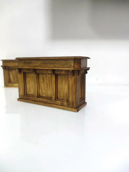 Meubles miniatures de réception vintage pour maison de poupée à l'échelle 1:12
