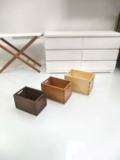 Panier de rangement miniature à l'échelle 1:12, accessoire pour maison de poupée